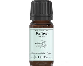 Nikura | Tea Tree Pure Essential Oil 10ml | 100% Pure and Natural