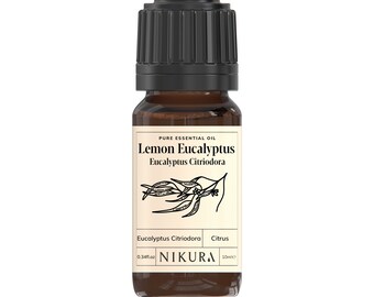 Nikura | Lemon Eucalyptus (Eucalyptus Citriodora) Essential Oil Pure & Natural - 10ml, 20ml, 30ml, 50ml, 100ml, 200ml