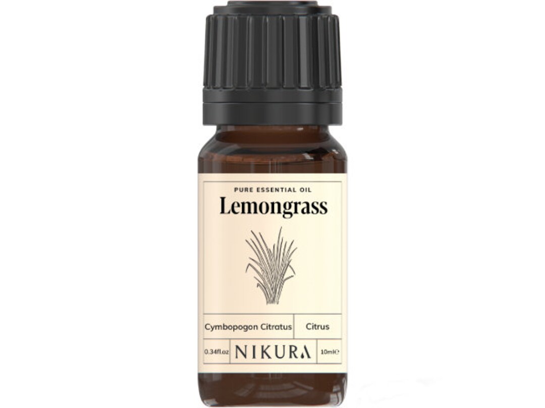 Nikura Lemongrass Essential Oil Pure & Natural 10ml, 20ml, 30ml, 50ml