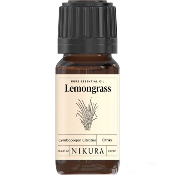 Nikura | Lemongrass Essential Oil Pure & Natural - 10ml, 20ml, 30ml, 50ml, 100ml, 200ml, 500ml, 1 Litre