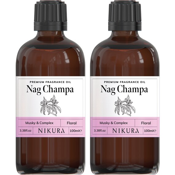 Nag Champa Fragrance Oil, 10 ml Premium, Long Lasting Diffuser Oils, A
