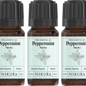 Nikura Peppermint Piperita Essential Oil Pure & Natural 10ml, 20ml, 30ml, 50ml, 100ml, 200ml, 500ml, 1 Litre image 5