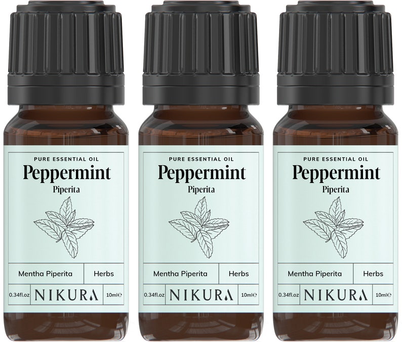 Nikura Peppermint Piperita Essential Oil Pure & Natural 10ml, 20ml, 30ml, 50ml, 100ml, 200ml, 500ml, 1 Litre image 5