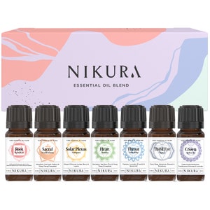 Nikura | Chakra Blends (7 x 10ml) Essential Oil Blends - Gift Set