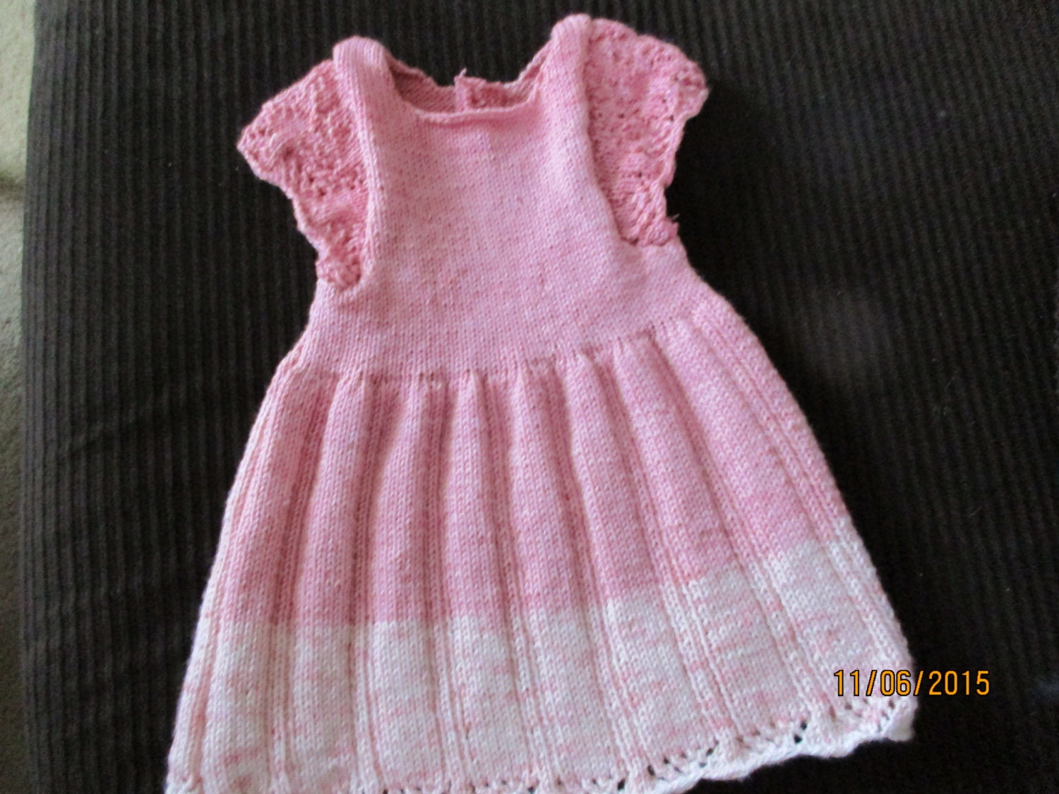 Knitted Baby Dress Etsy