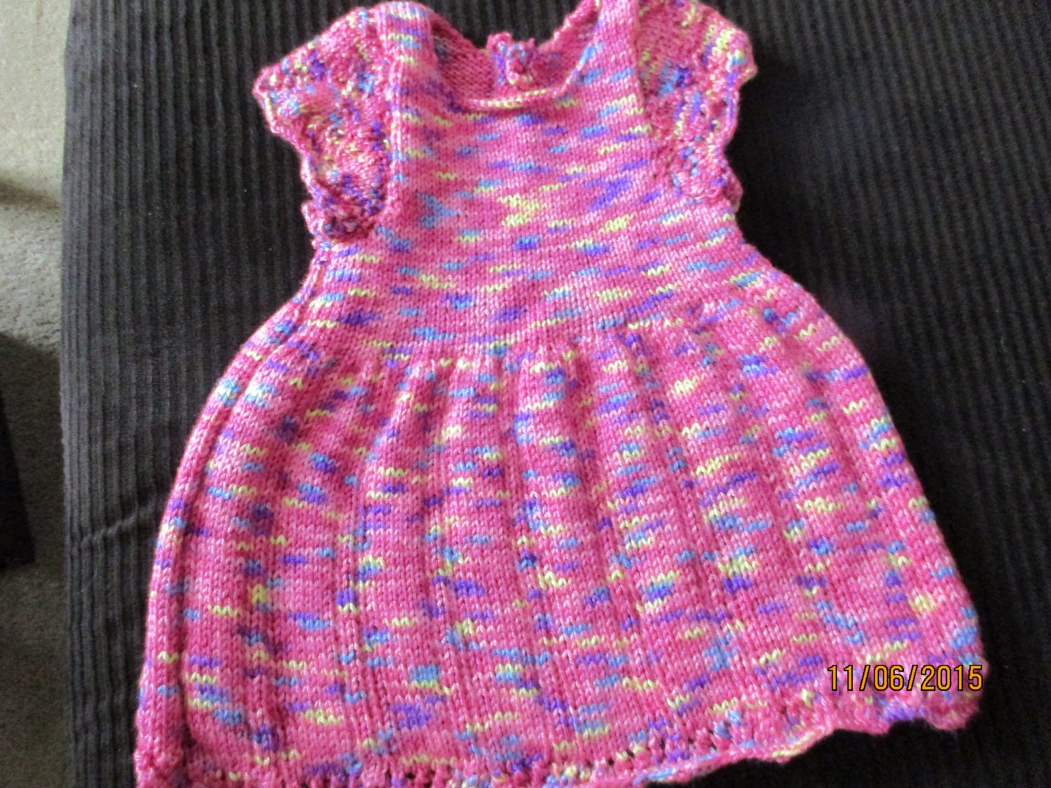 Knitted Baby Dress Etsy