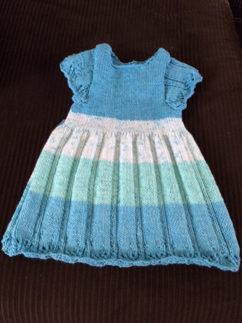 Knitted Baby Dress - Etsy