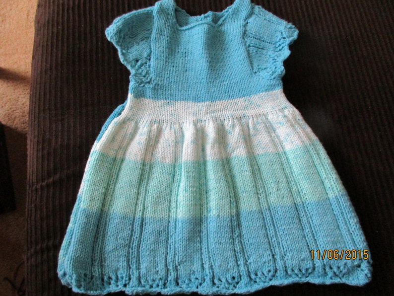 Knitted Baby Dress Etsy