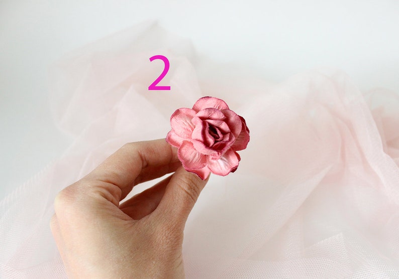 Rose hair pin Flower hair pin Wedding hair pin Bridal hair pin Wedding hairpiece Bridal headpiece Bridesmaid hair pin Garden wedding