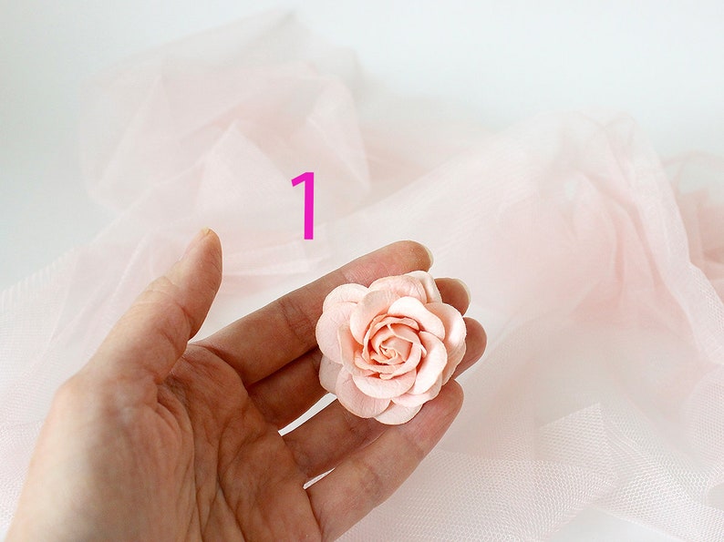 Rose hair pin Flower hair pin Wedding hair pin Bridal hair pin Wedding hairpiece Bridal headpiece Bridesmaid hair pin Garden wedding