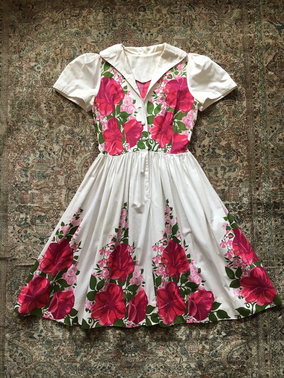 Vintage 1950s Candy Jones California Hibiscus Bord