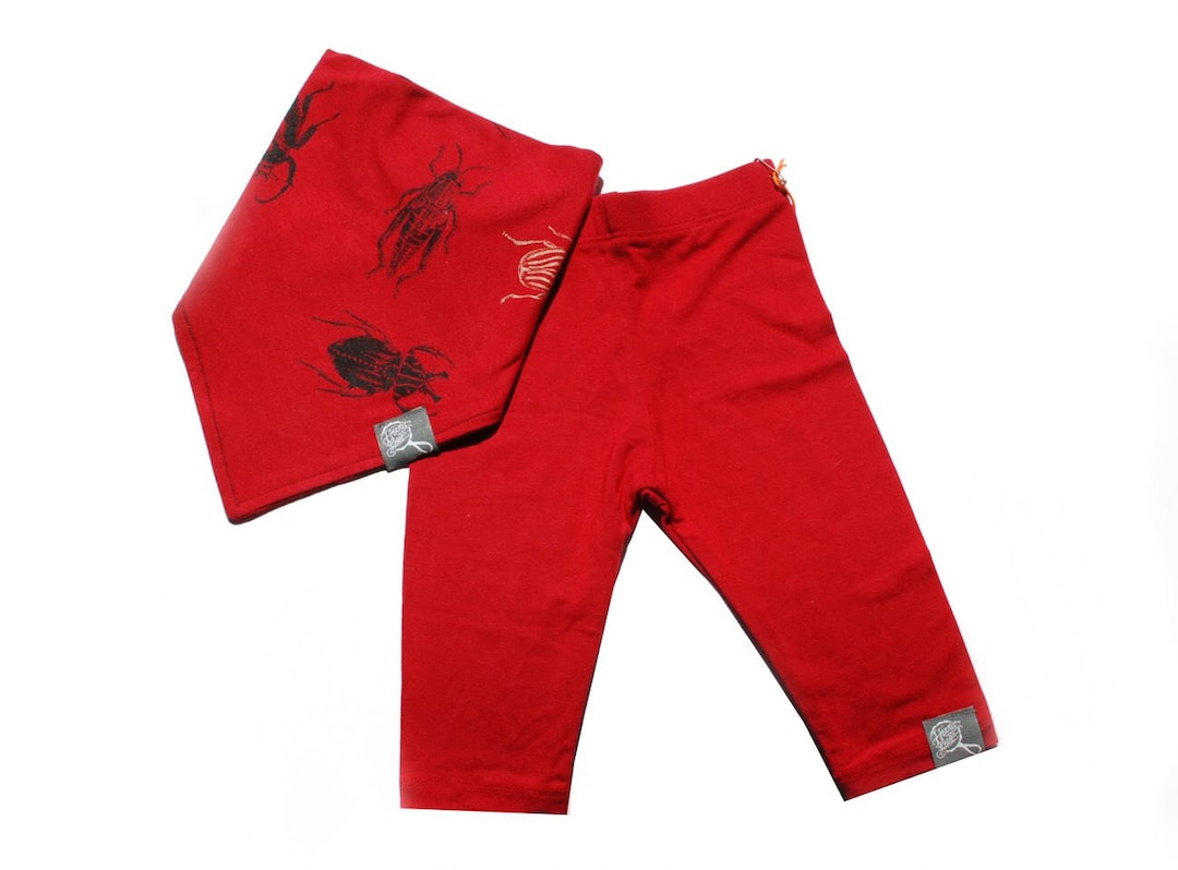 Babyhug Full Length Checks Leggings - Red