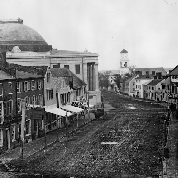 1846 Portland Merchants Exchange, North side of Middle Street, between Exchange & Market Streets, Portland, Maine ME- Matted Photo (8x10)