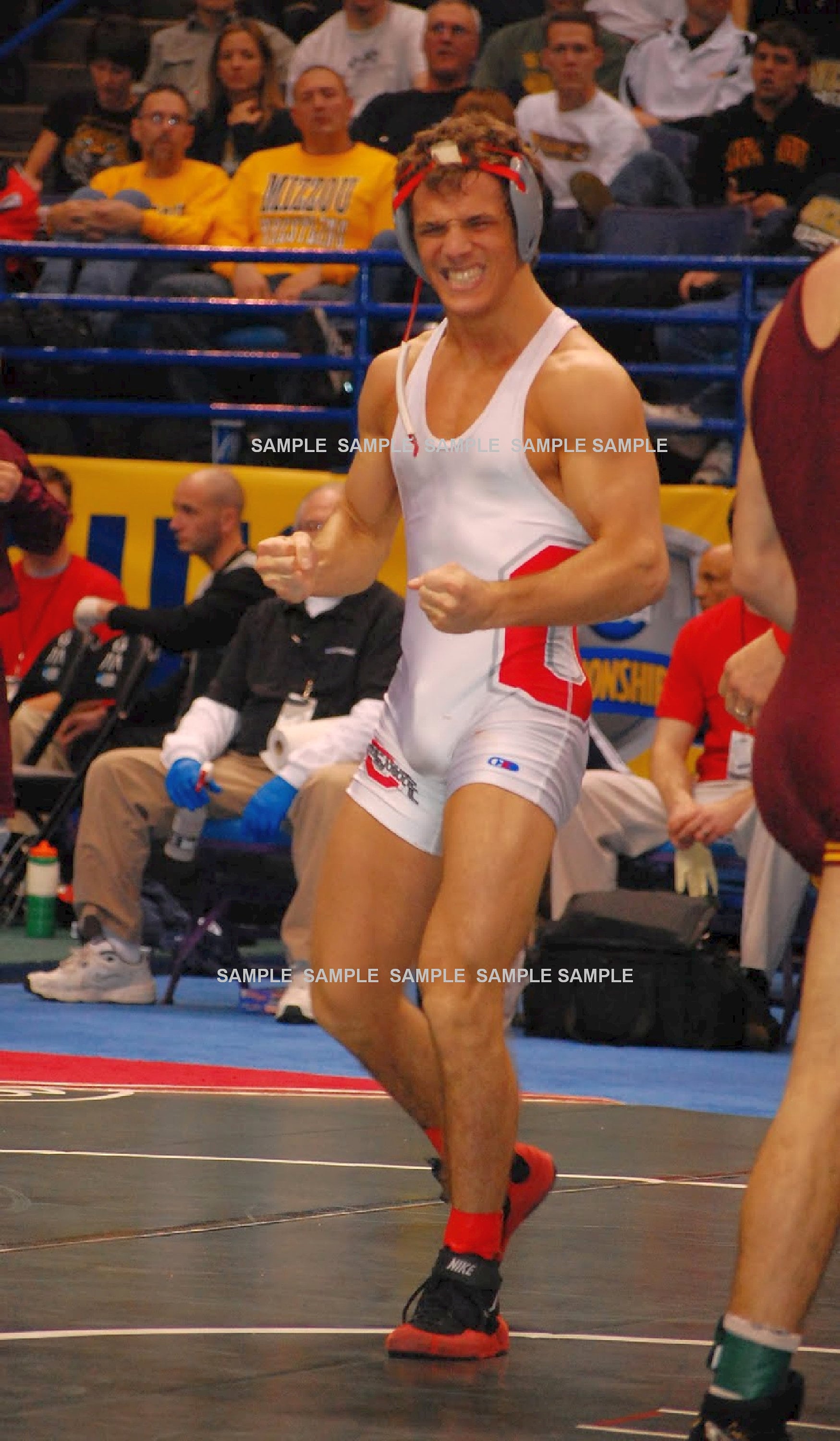 Wrestlers with bulge