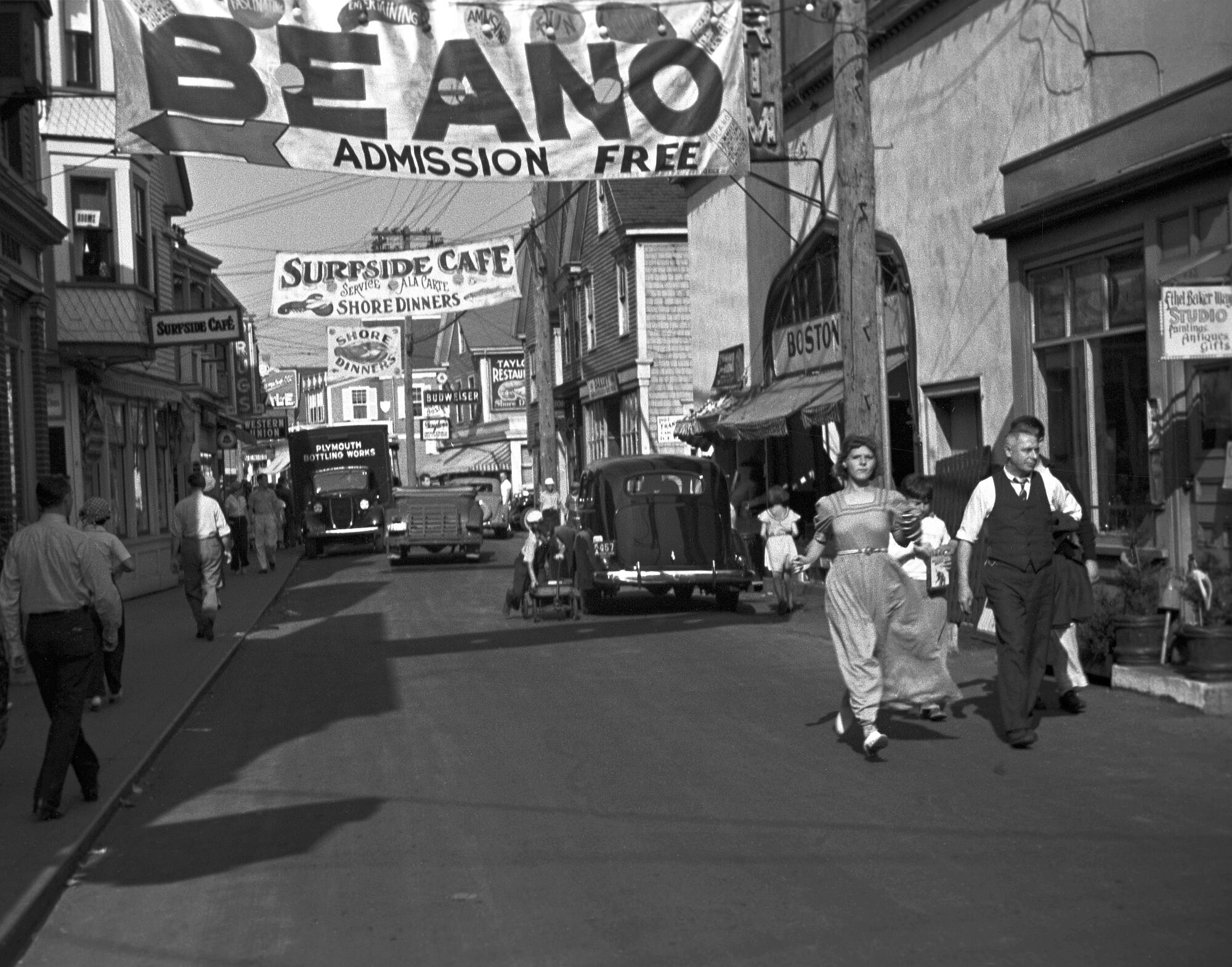 1937 Provincetown, Massachusetts Commercial Street Scene Gay Interest ...