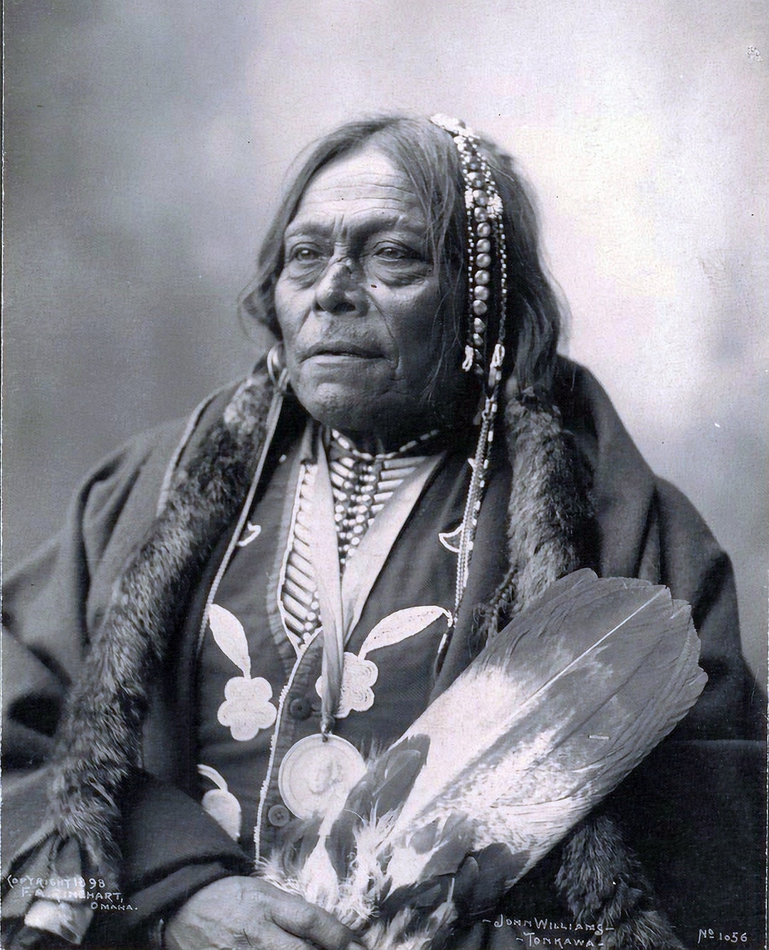 1898 John Williams a Tonkawa Indian Matted Photograph Etsy