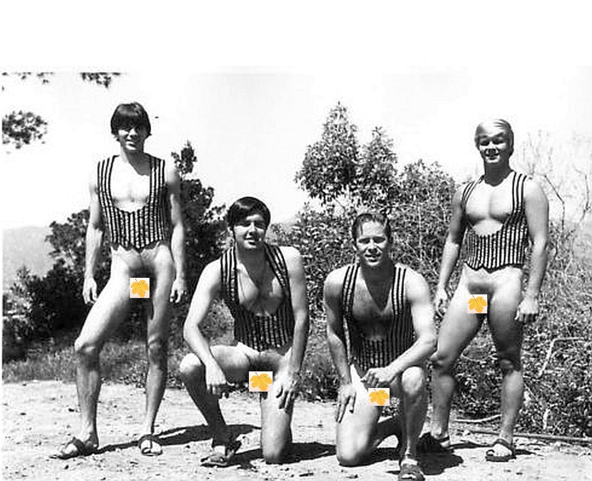 Matted NAKED Photograph 5X7 Vintage Young Men Wearing ONLY - Etsy Denmark