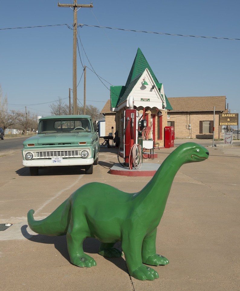Restored Sinclair gas station dinosaur mascot in Snyder Etsy