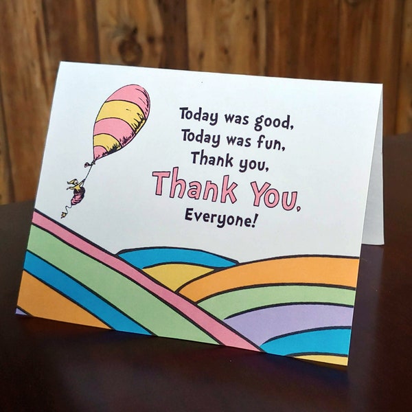 Thank You Dr Seuss Cards - Etsy