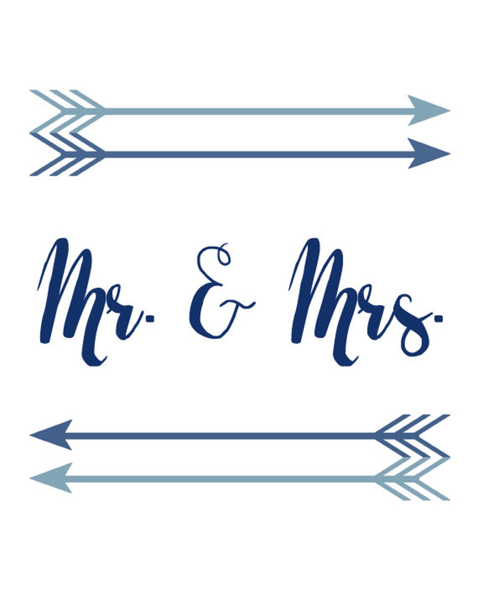 Mr and Mrs, Printable Art, Mr and Mrs Sign, Typography Print, Printable ...