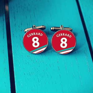 Liverpool Football Shirt Cufflinks. Anfield Stadium. Gift for LFC Fan. You&#39;ll Never Walk Alone.  Tie Bar Personalised Pocket Watch.