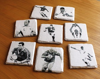 Six Nations Rugby Gift Coasters. Home Bar. Beer Mats. England Rugby. Wales Rugby. Ireland Rugby. Scotland Rugby. British and Irish Lions.