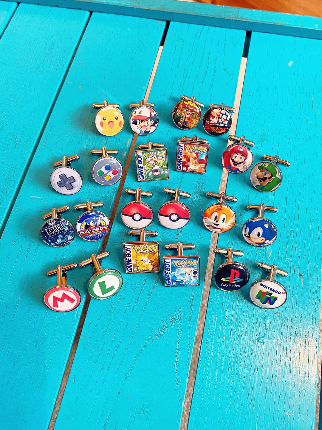 Retro Video Game Cufflinks. Old School Gamer Gift. RPG Gaming