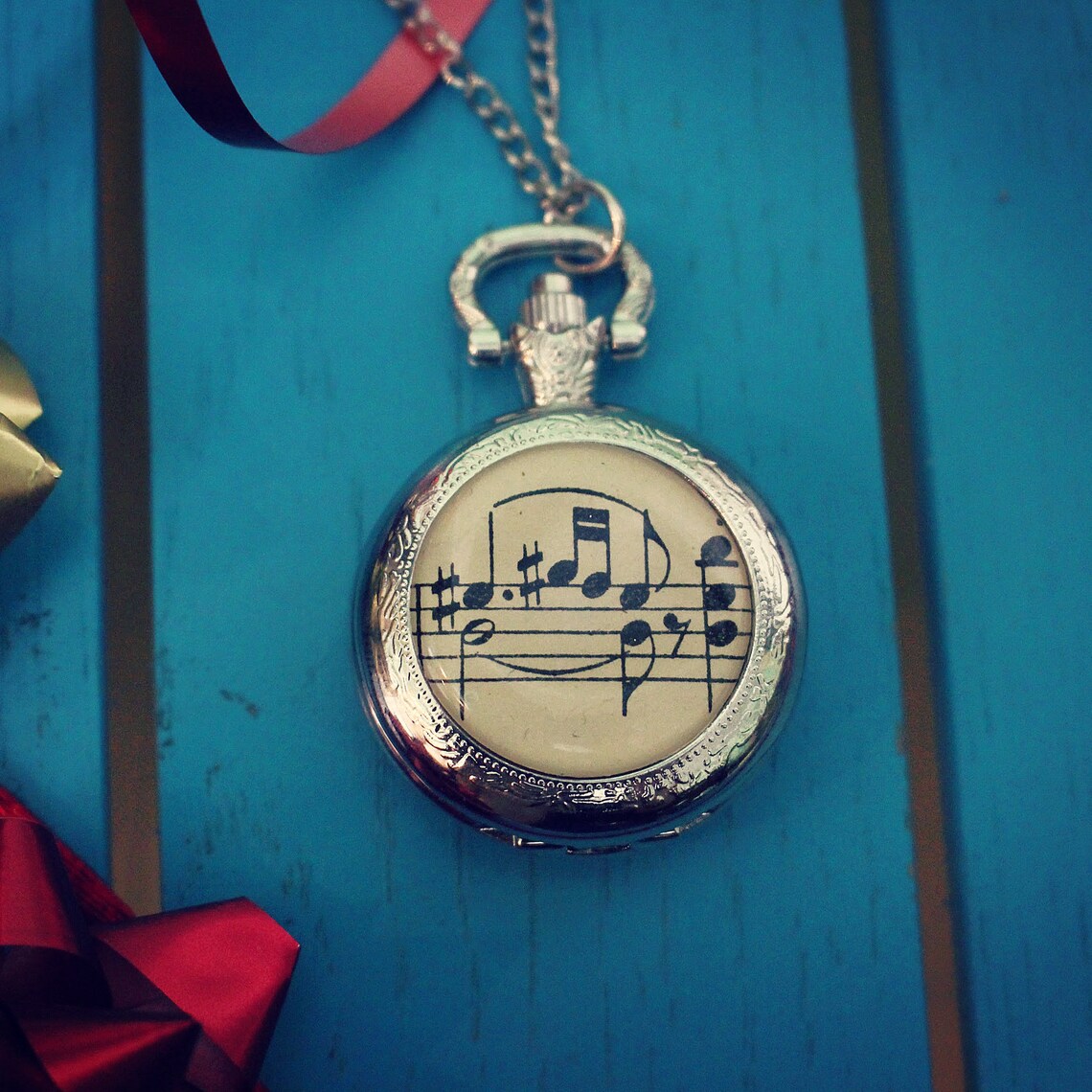Vintage Sheet Music Pocket Watch. Upcycled Gift for Men. Etsy UK