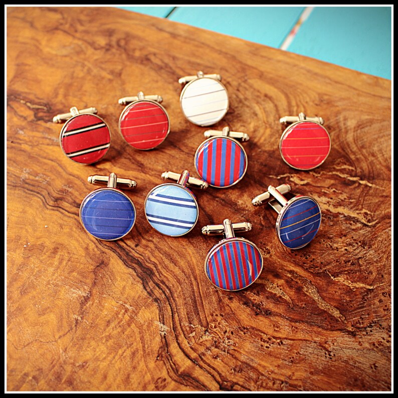 Football Team Colours Cufflinks. Man United. Man City. Spurs. Etsy