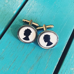 Lady Whistledown Society Paper Cufflinks. TV Lover. Inspired by Bridgerton. Novelty mens gift. Wedding cufflinks. Mens Accessory.