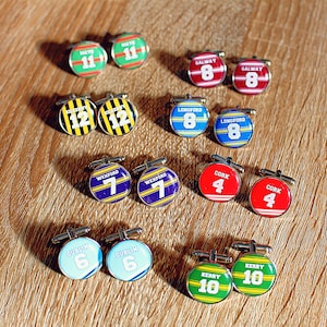 Irish County Colours Cufflinks. GAA Football Hurling shirt. Ireland Gaelic Dublin Kerry Cork Galway Mayo Wexford Limerick Tipperary Donegal