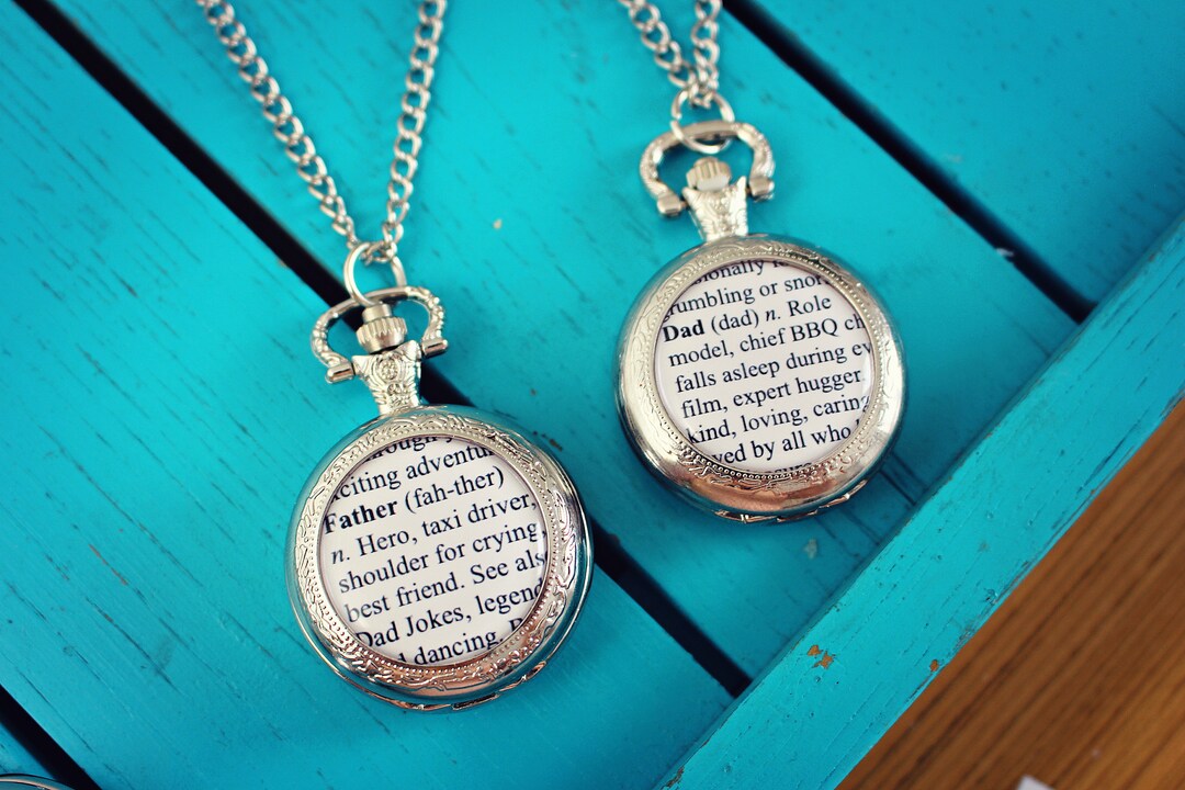 Personalised Dictionary Definition Pocket Watch. Dad Etsy