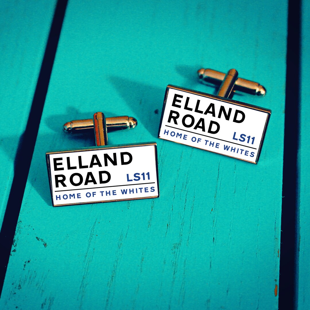 Leeds United Football Stadium Cufflinks. Elland Road Stadium. Etsy