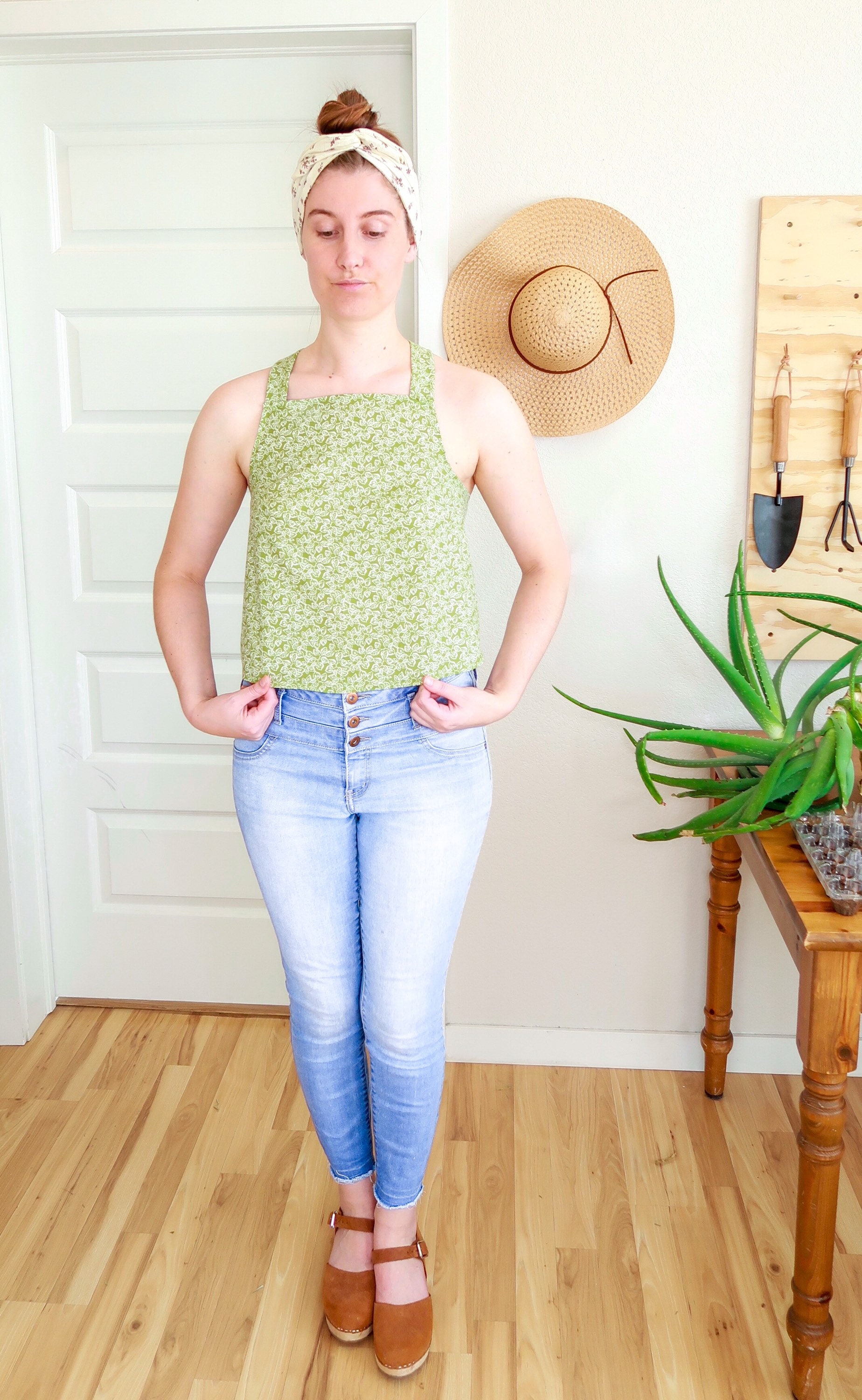 Womans Cross Back Apron Tank Top PDF Sewing Pattern - Etsy UK