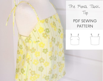 Woman's PDF Tank Top Sewing Pattern