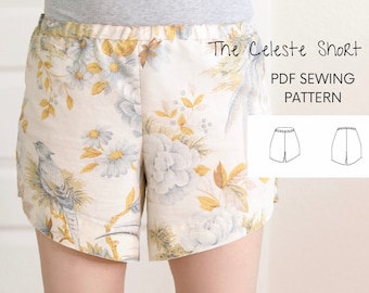 PDF Schnittmuster für Damen Elastischer Bund Shorts