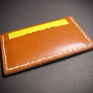 Cosido a mano, billetera minimalista, tarjetero, billetera minimalista de cuero, tarjetero de cuero, billetera, titular, tarjetero