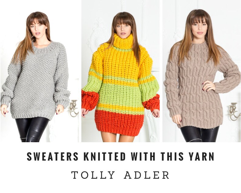 Wool yarn for chunky knitting 100 g