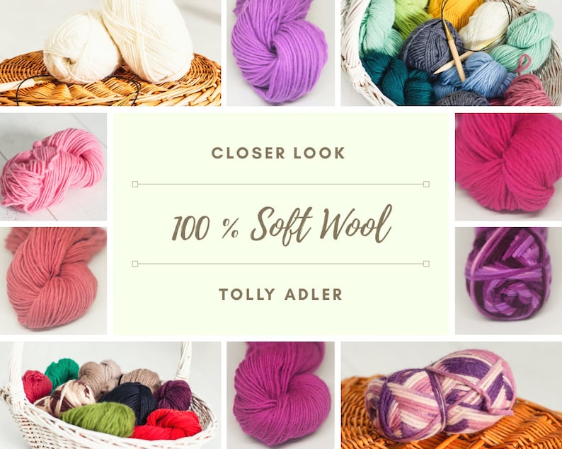 Wool yarn for chunky knitting 100 g