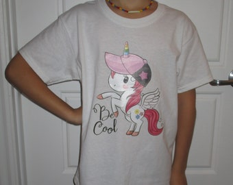 T-shirt / Shirt / short sleeves / unicorn / kid / girl / cool