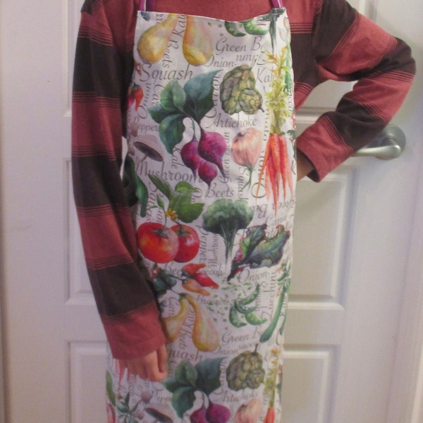 kitchen apron / Apron / Kitchen apron / Teenager apron / Adult kitchen apron / Vegetables