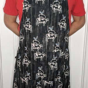 Adult kitchen apron / Pigs / Porks / Cows / Hen / Farm / Apron / Kitchen apron / Adult apron / Adult kitchen apron