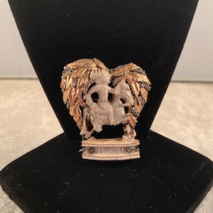 RARE (Damaged) 1948 Sylvia Hobé 14K Gold on Sterling Silver (Vermeil) Bandora Warrior Knight Brooch - Highly Collectible - WITH FLAWS 2660