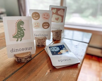 Sensory Bin Themed Flashcards