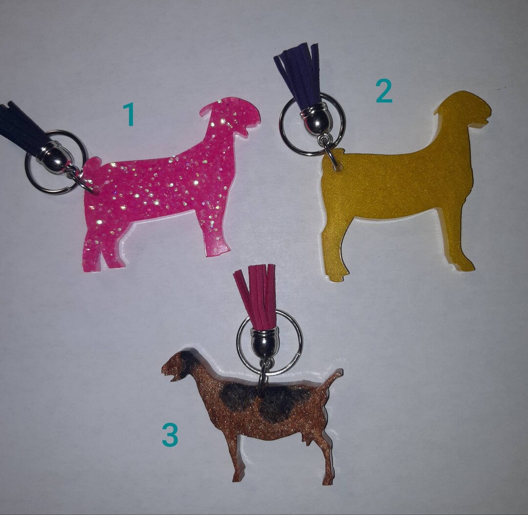 Show & Dairy Goat Custom Keychain - Etsy