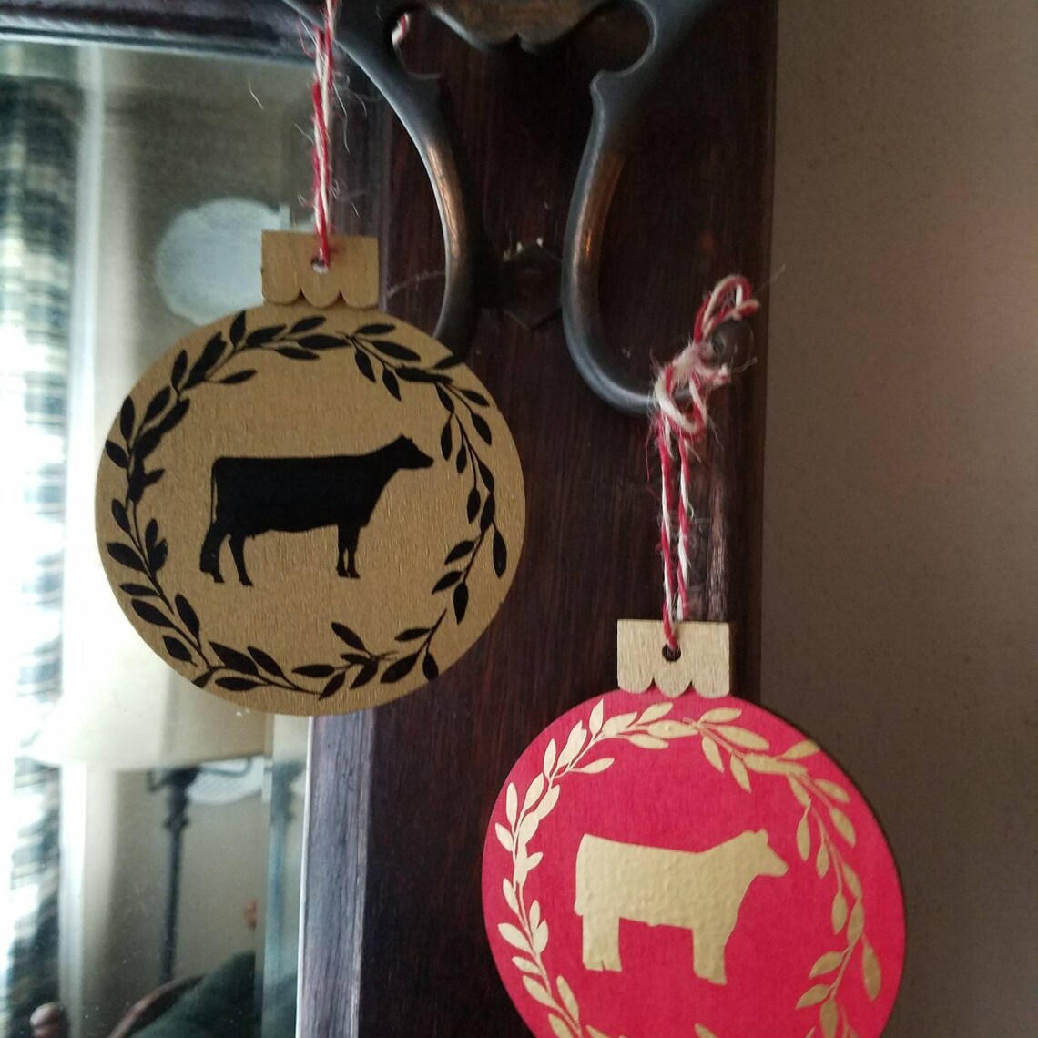 Wooden Farmhouse Ornaments Etsy