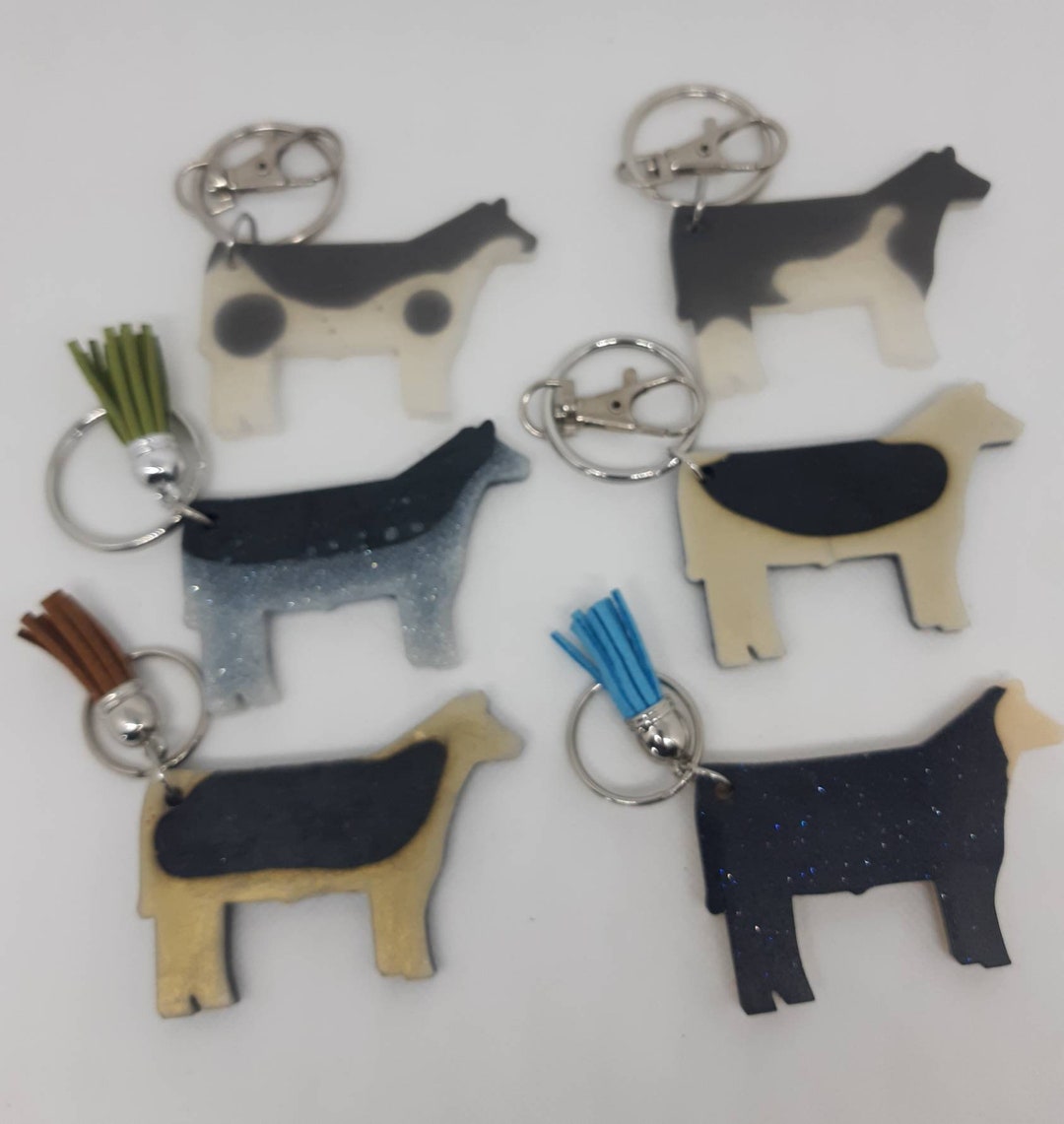 Beef Steer Custom Keychain - Etsy