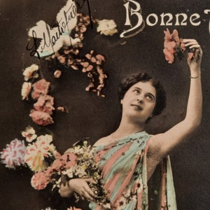 3 Antique Postcards 1900s - scrapbooking - ephemera - antique card - edwardian - collectibles - shabbychic - brocante - edwardian fashion