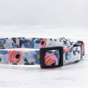 Cat Collar, Kitten Collar, Cute Cat Collar, Cat Collar Breakaway, Safety Cat Collar, Cat Collar with Bell, Flower Cat Collar, Rifle Paper Co