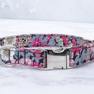 Handmade Dog Collar, Fabric Dog Collar, Handmade Dog Collar, Adjustable Collar, Pet Gift, Dog Gift, Liberty Dog Collar, Puppy Collar, Fabric